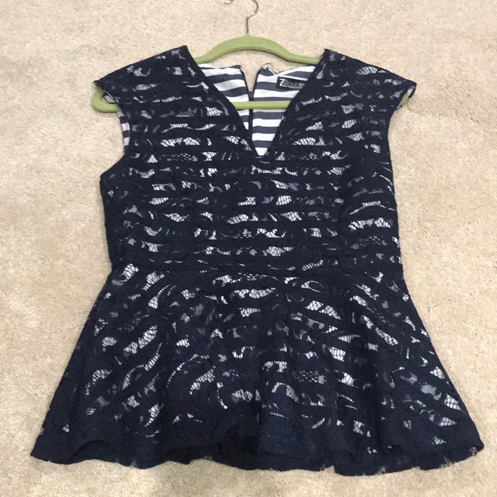 Gorgeous lace peplum top
